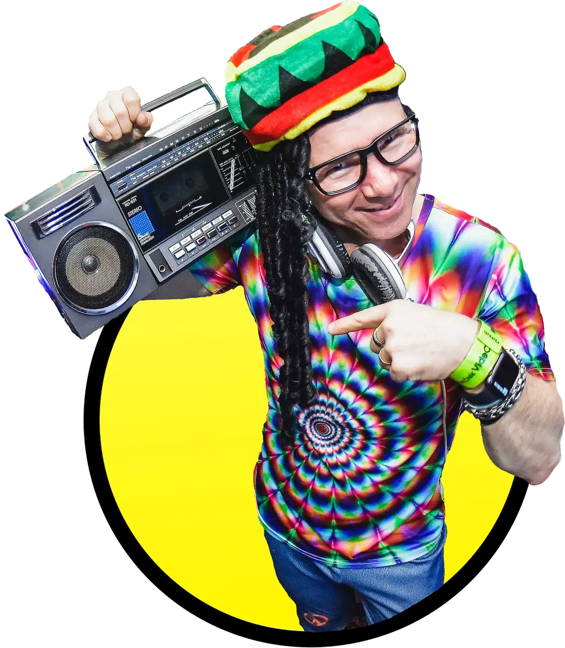 DJ Kukoo s boomboxom